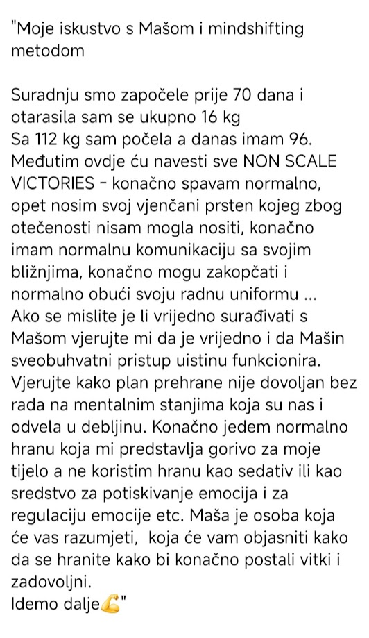 Iskustvo klijentkinje